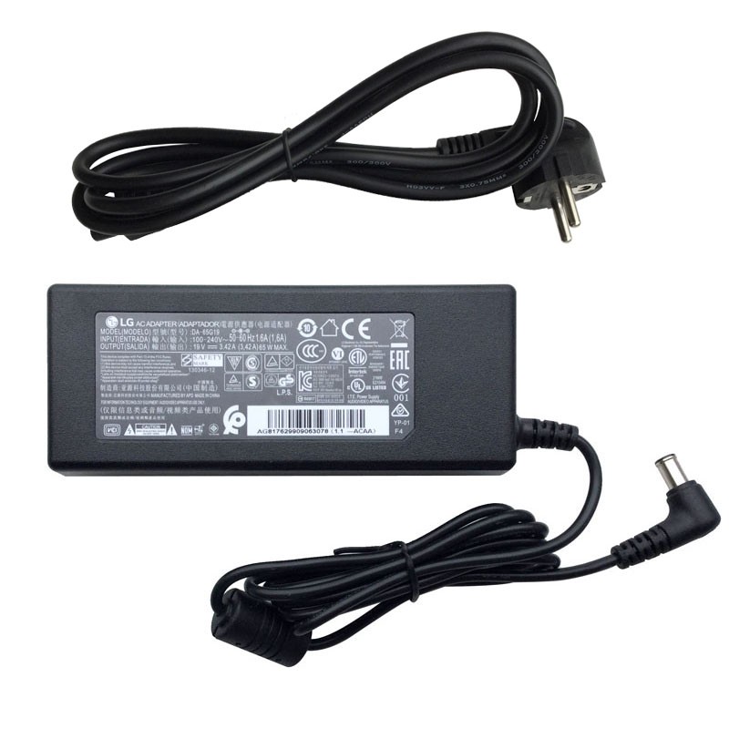 65w lg led lcd monitor tv m2380d-pt m2380d-pz netzteil adapter ladegerät LG-19V-3.42A-6.5-4.4mm