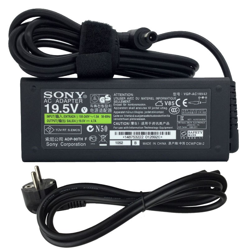 original 90w sony vaio sve14a2b4e sve14a2c5e ac power adapter ladegerät Sony-19.5V-4.7A-6.5-4.4mm