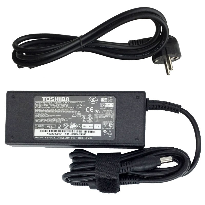 original 75w toshiba pa3715u pa3715u-1aca netzteil adapter ladegerät Toshiba-19V-3.95A-2.5mm