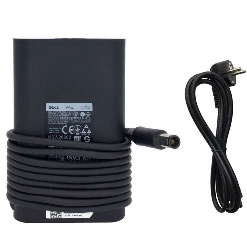 original 65w netzteil adapter ladegerät dell latitude e5550 5500 p37f + cord Dell-19.5V-3.34A-HU-7.4-5.0mm