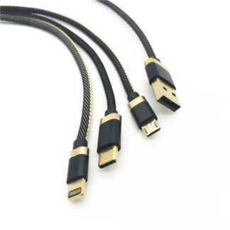 3 in 1 USB Charging Cable(Micro-USB, USB-Type-C)