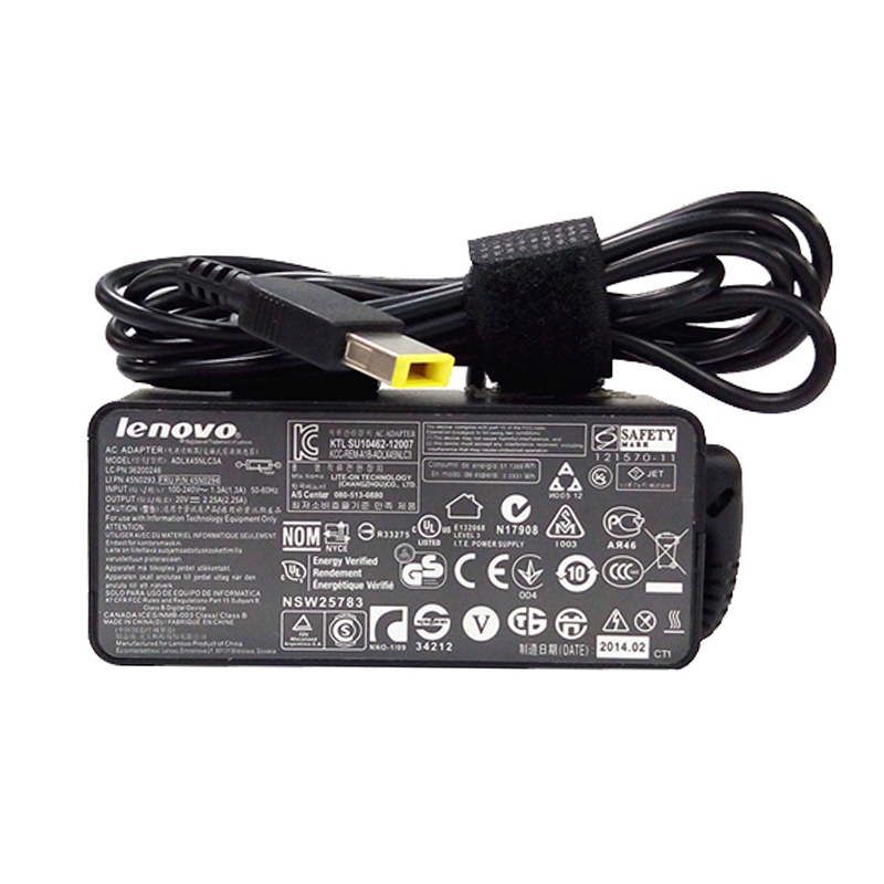    Lenovo ThinkBook 13s-IWL 20R90074CY    Lenovo 45W 20V 2.25A Energieversorgung Ladegerät Netzteil Ladekabel