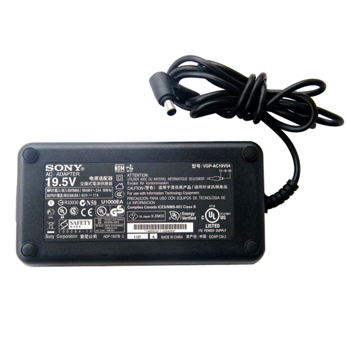  Sony Vaio VPCF223FX/S VPCF224FX VPCF224FX/B Original Sony 150W 19.5V 7.7A 6.5 4.4MM Adapter Ladegerät Netzteil Ladekabel