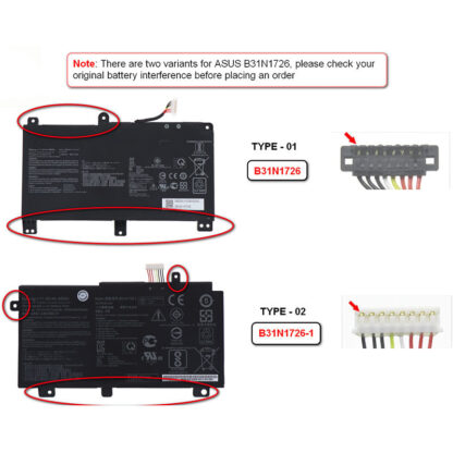 B31N1726 Asus Akku 48Wh LongLine 11.4Volt 42.10mAh – Bild 2
