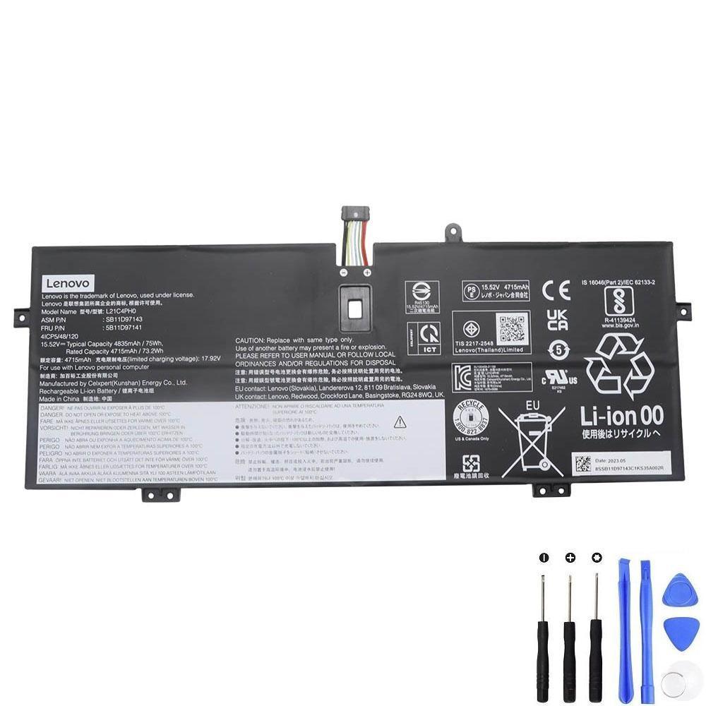 Lenovo L21C4PH0 75Wh Batterie Akku