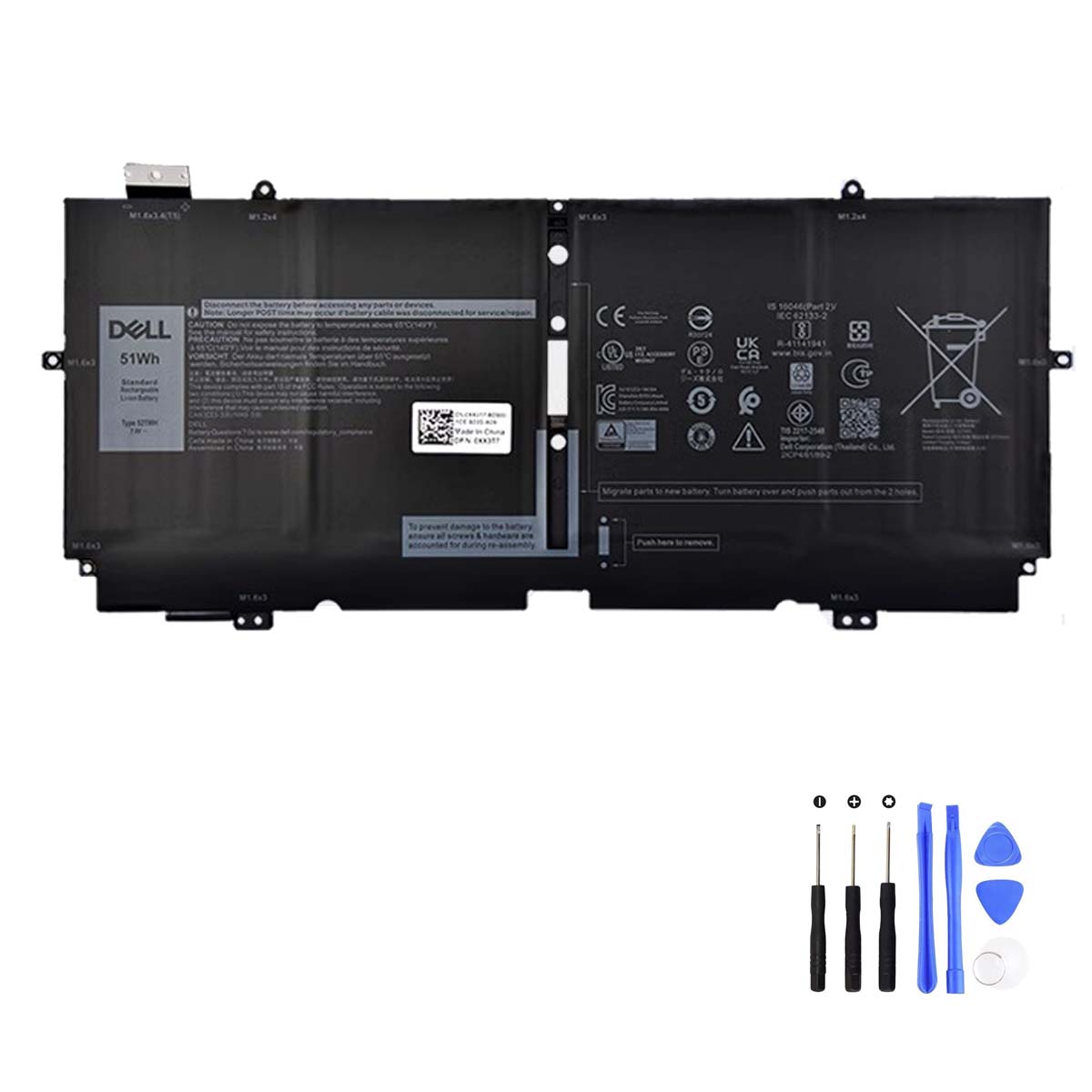 Dell 52TWH 51Wh Batterie Akku