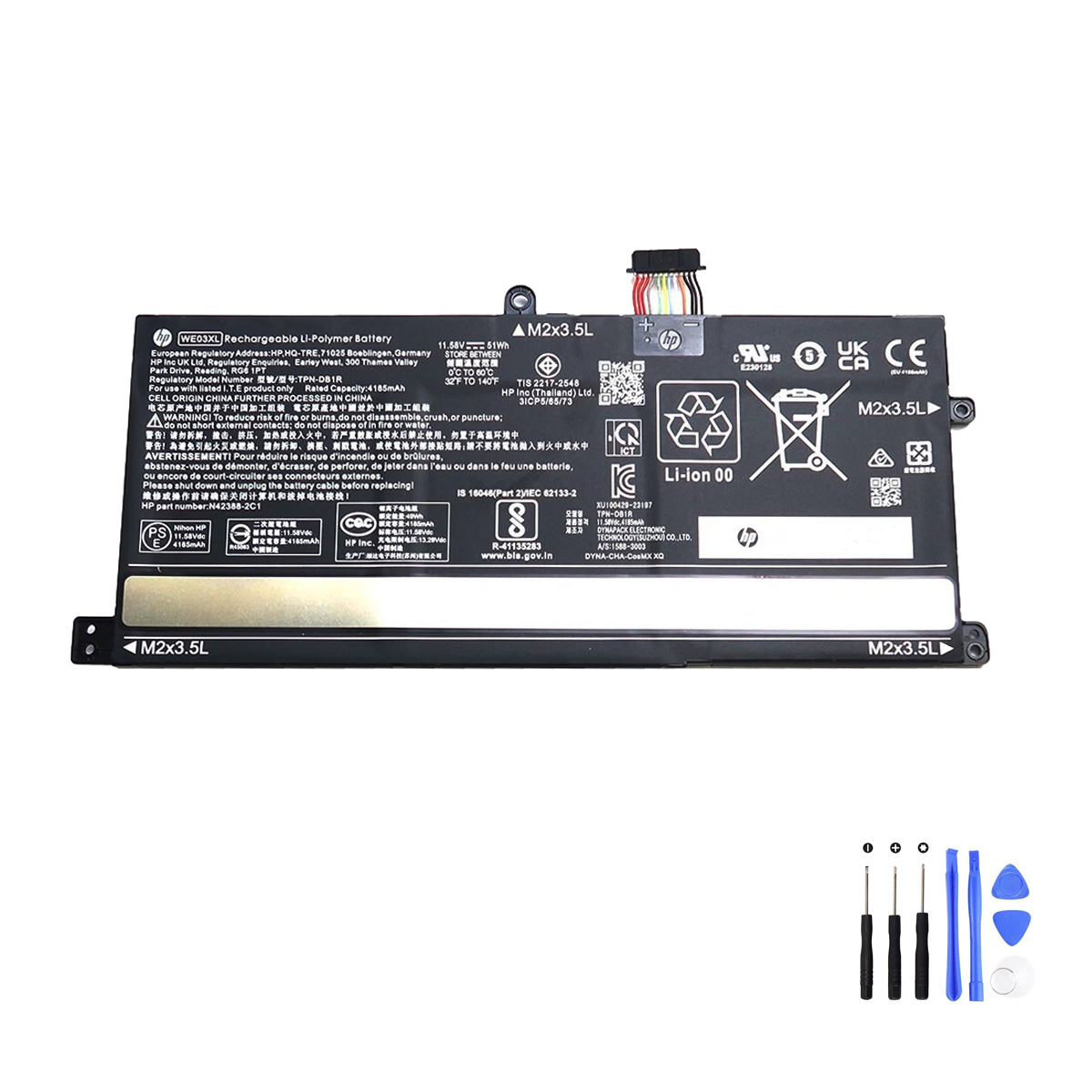 HP WE03XL 51Wh Batterie Akku