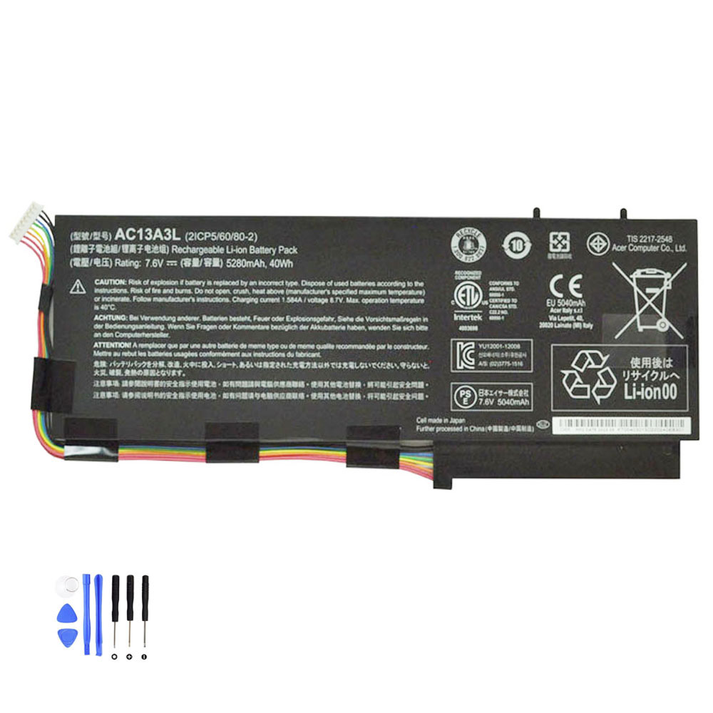 40Wh Acer AC13A3L Akku