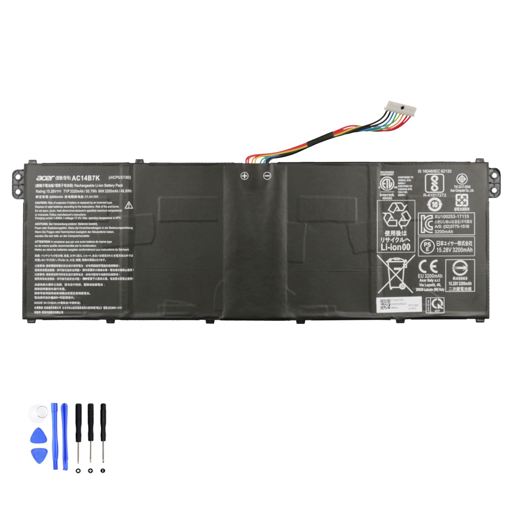 50.7Wh Acer AC14B7K Akku