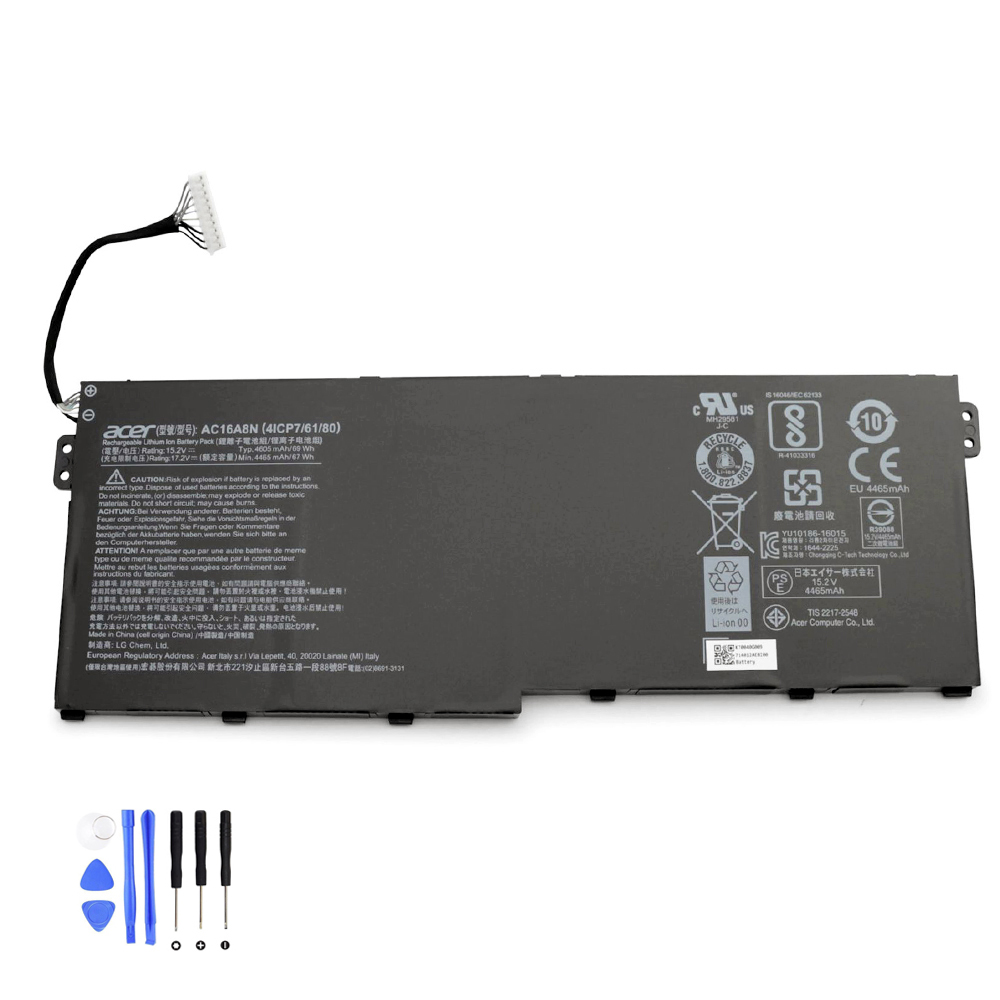 69Wh Acer AC16A8N Akku