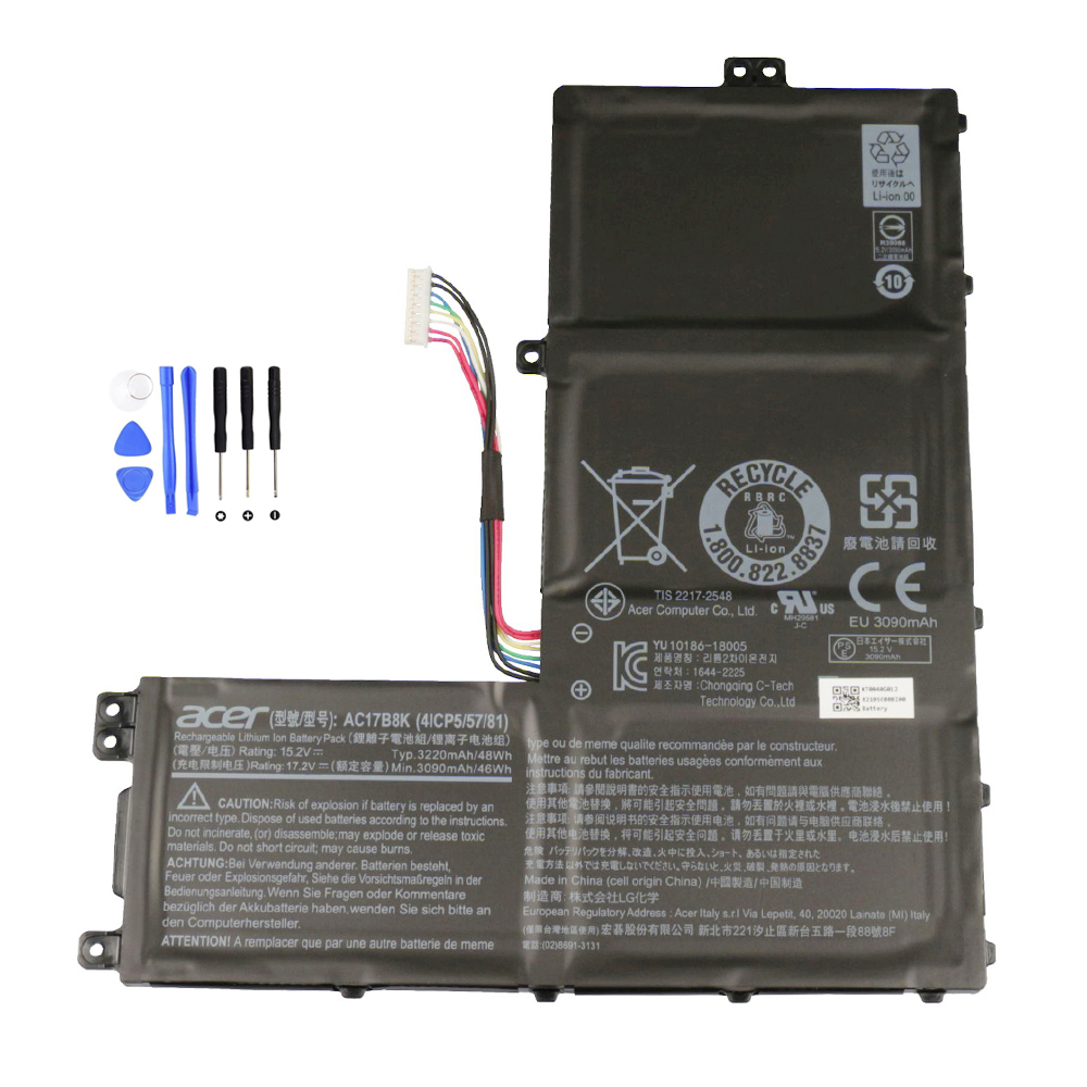 48Wh Acer AC17B8K Akku