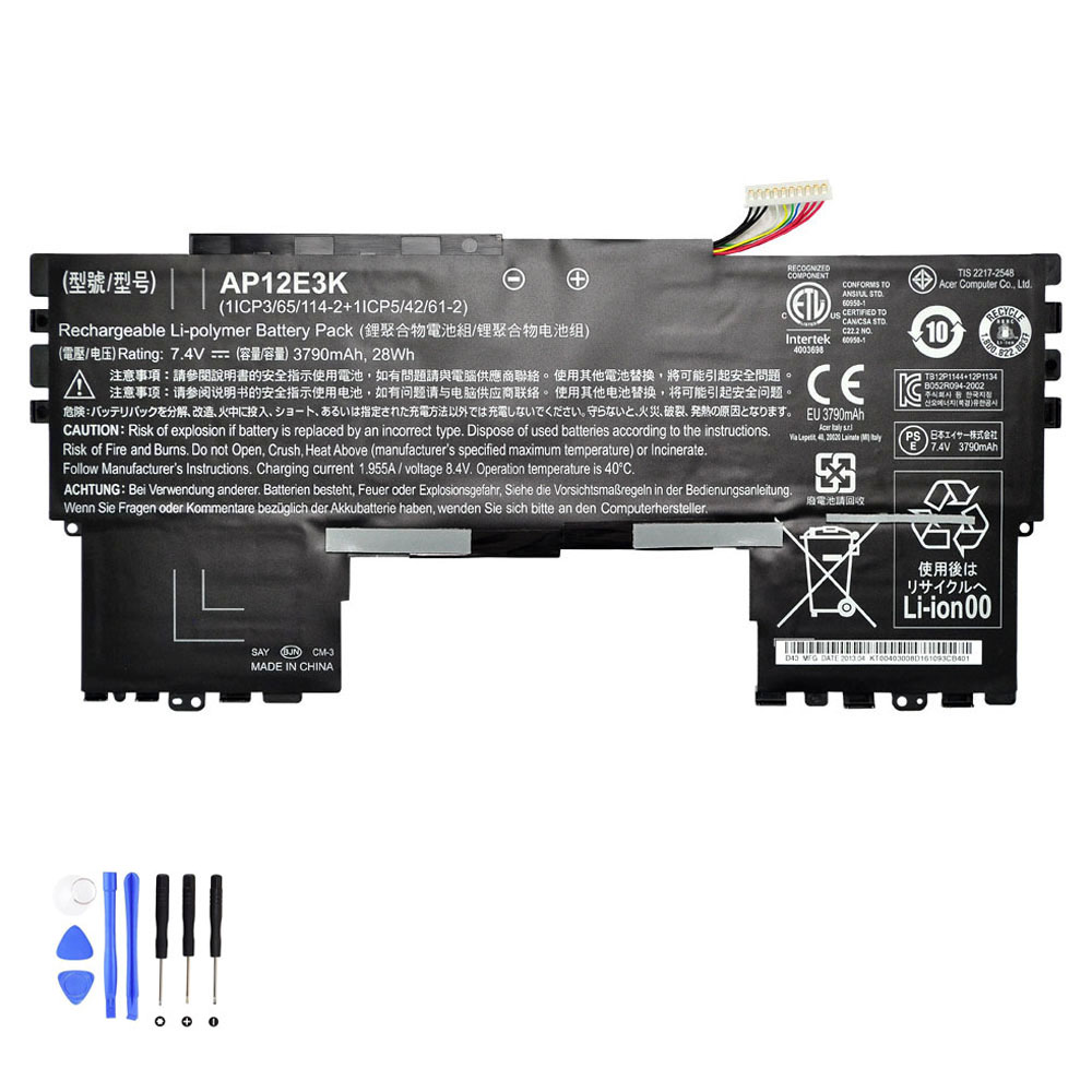 28Wh Acer AP12E3K Akku