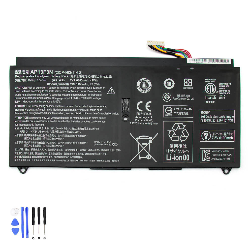 47Wh Acer AP13F3N Akku