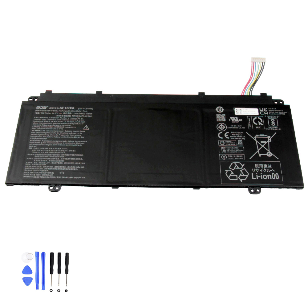 53.9Wh Acer AP15O5L B Akku