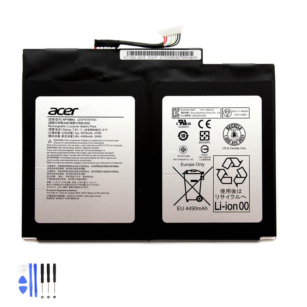37Wh Acer AP16B4J Akku