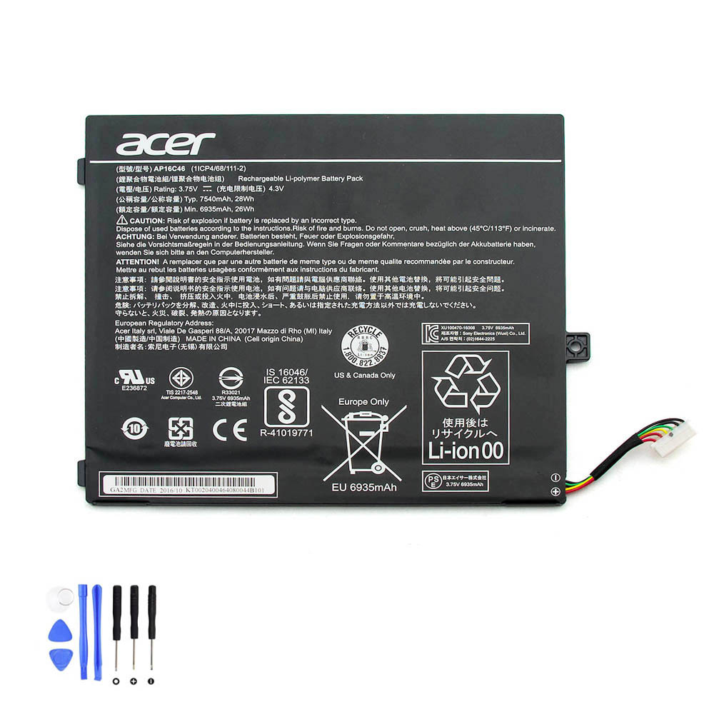28Wh Acer AP16C46 Akku