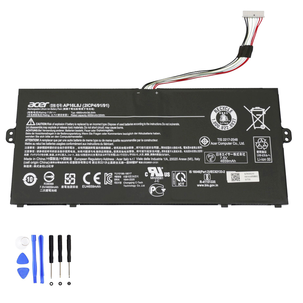 36.5Wh Acer AP16L8J Akku