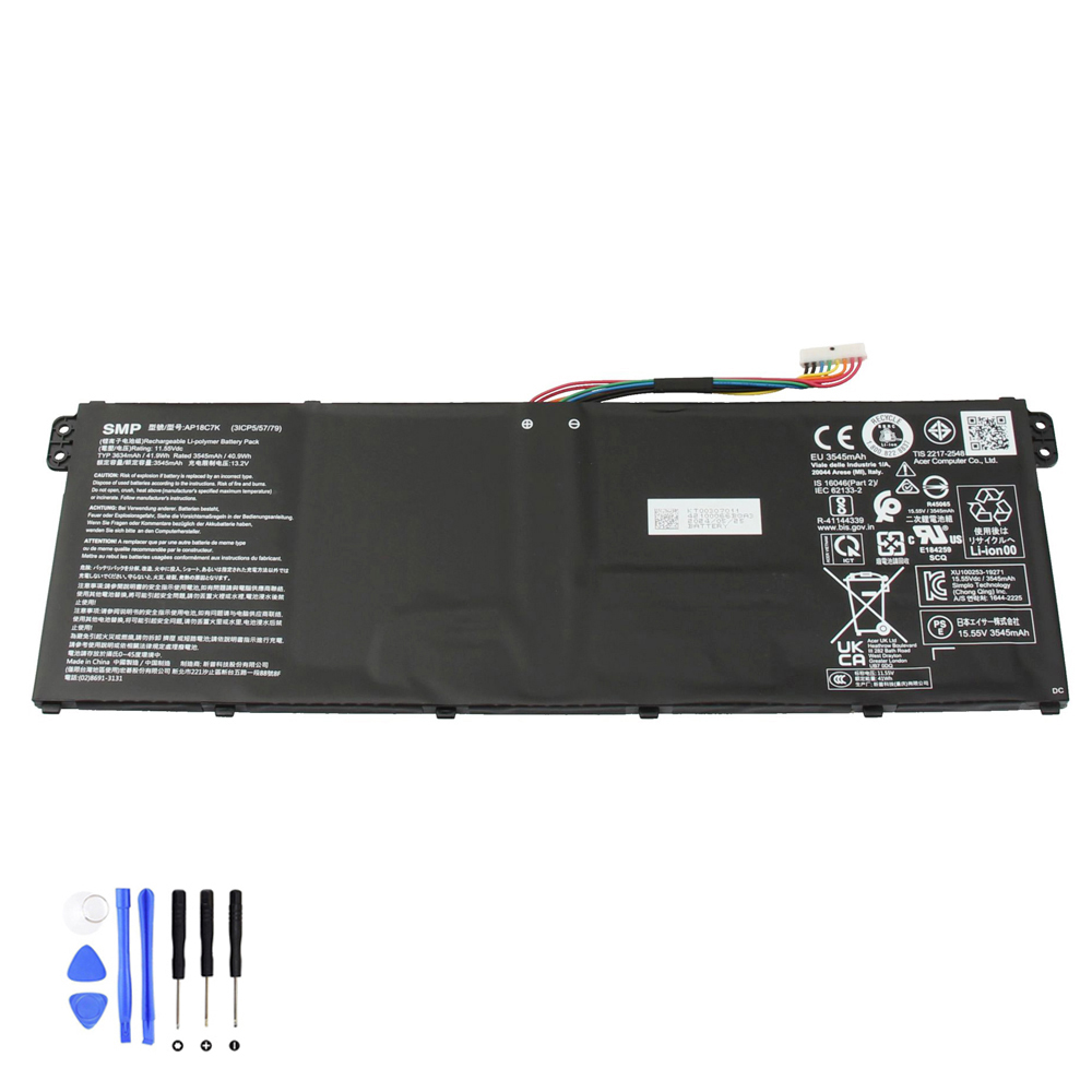40.9Wh Acer AP18C7K Akku