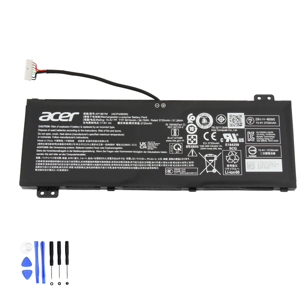 58.75Wh Acer AP18E7M Akku