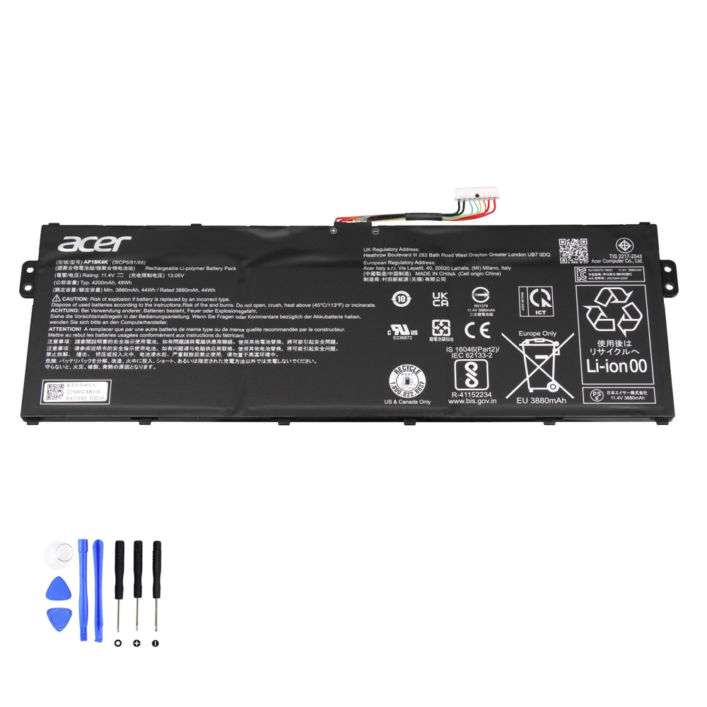 48Wh Acer AP18K4K Akku