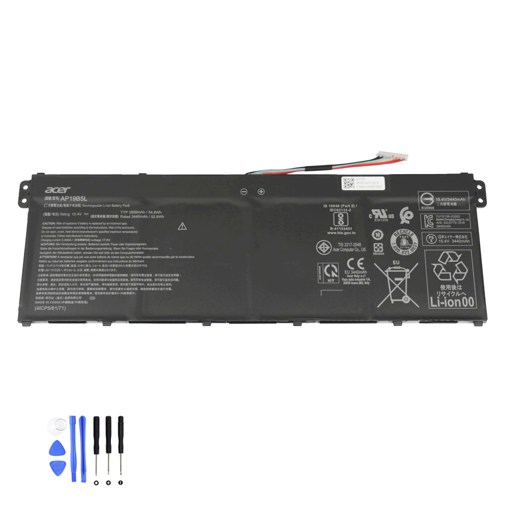 56.4Wh Acer AP19B5L Akku