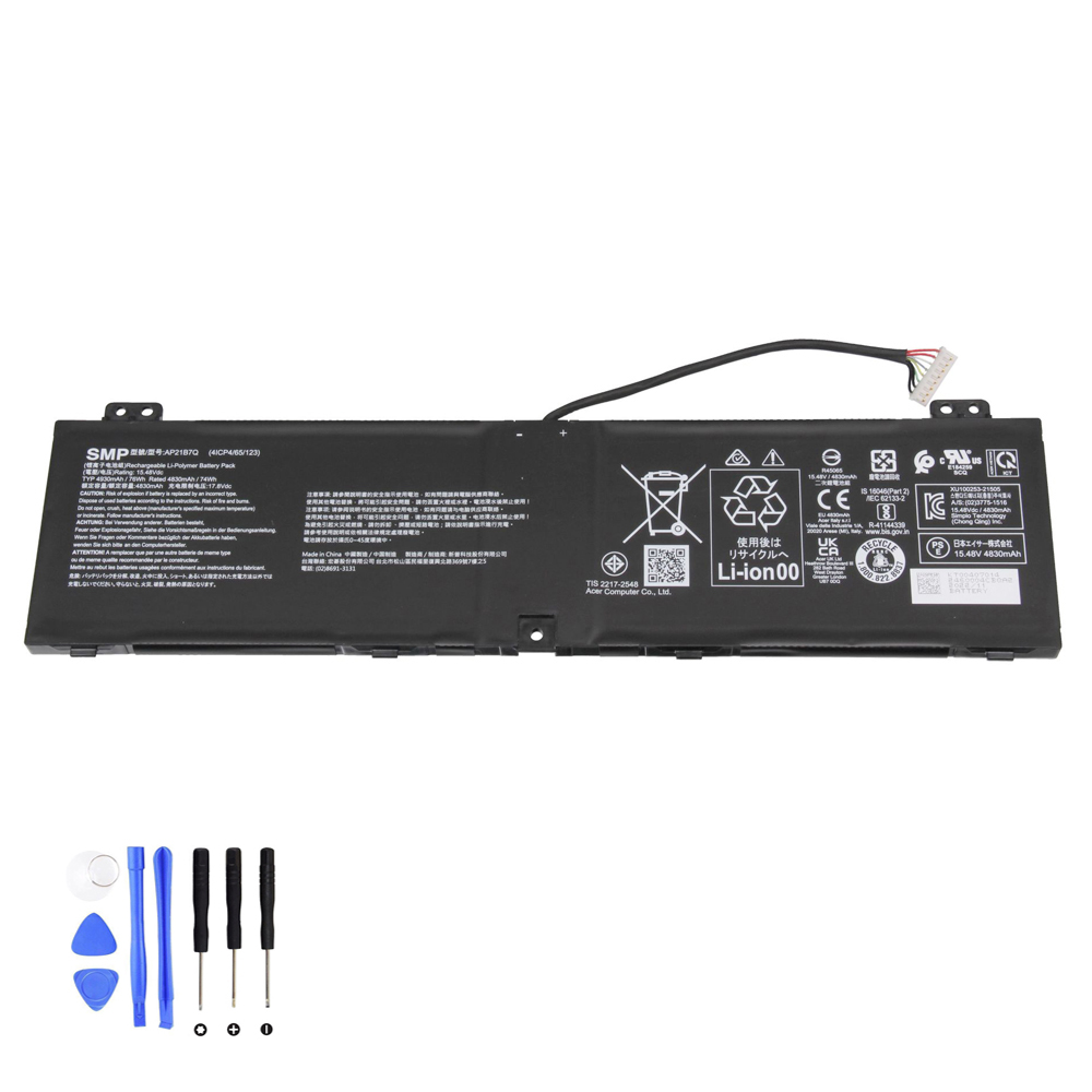 76Wh Acer AP21B7Q Akku