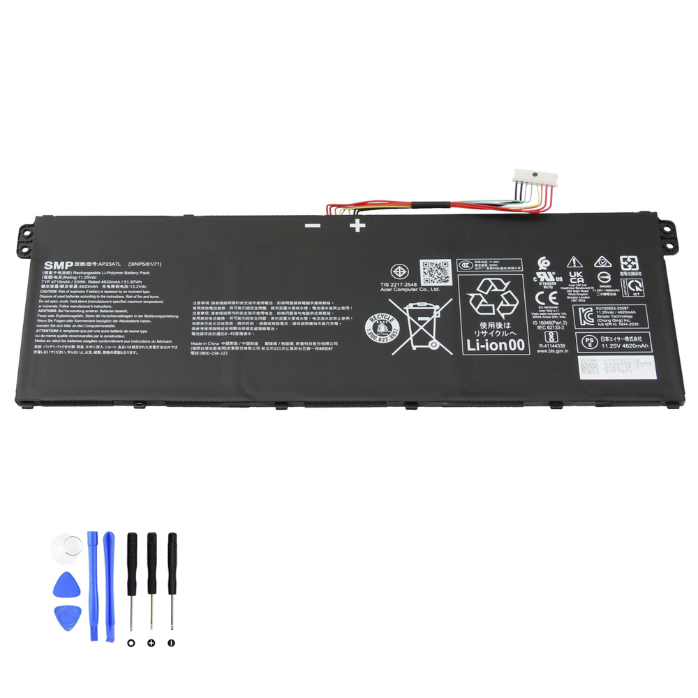 53Wh Acer AP23A7L Akku