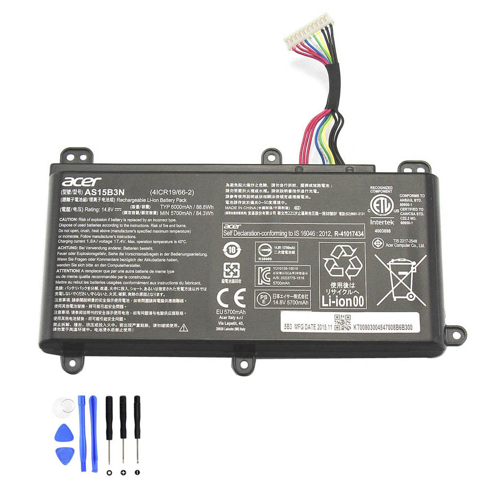 88Wh Acer AS15B3N Akku