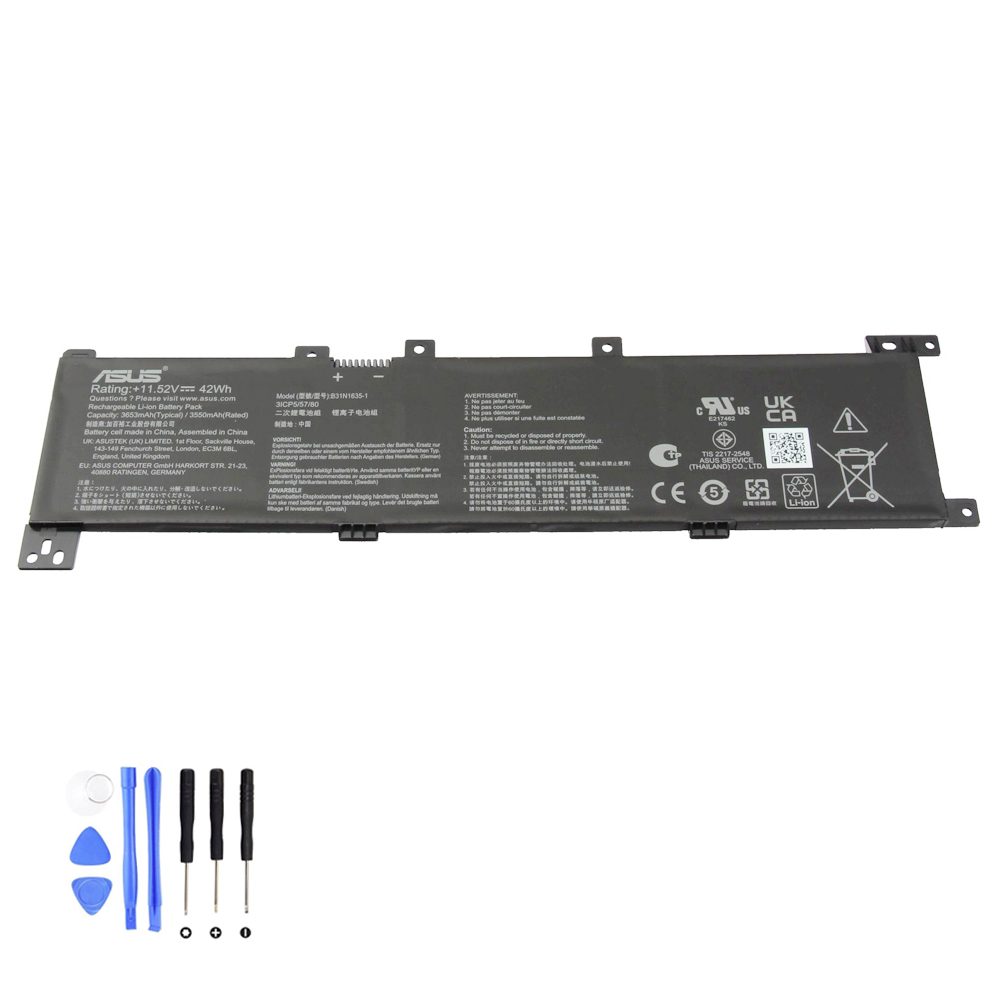 42Wh Asus B31N1635 Akku