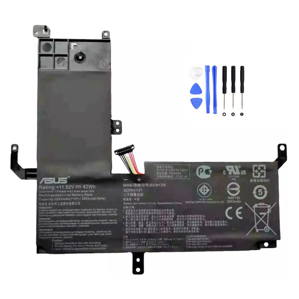 42Wh Asus B31N1708 Akku