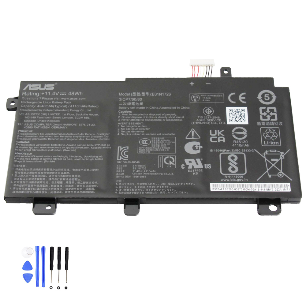 48Wh Asus B31N1726 Short Line Akku