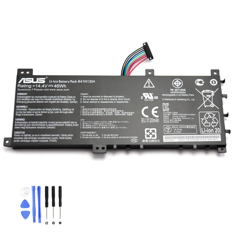 46Wh Asus B41N1304 Akku