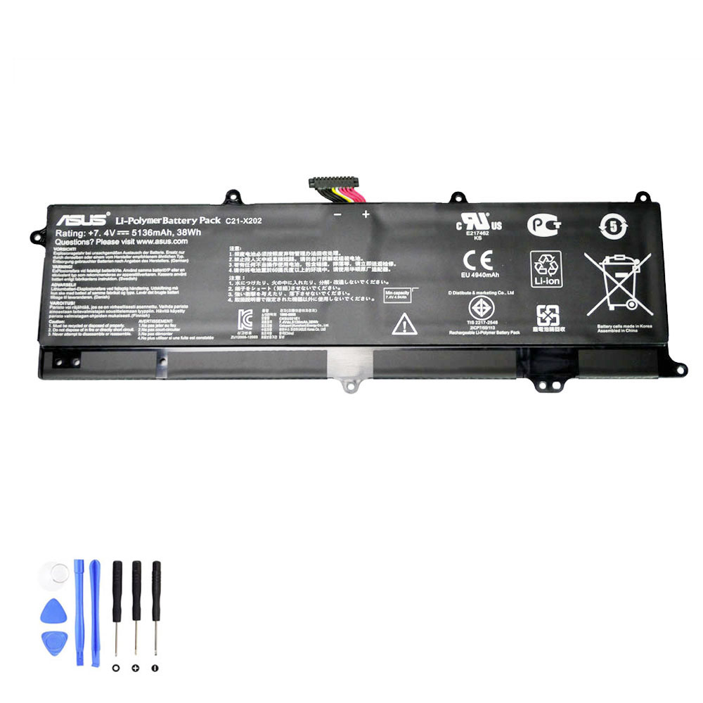 38Wh Asus C21-X202 Akku