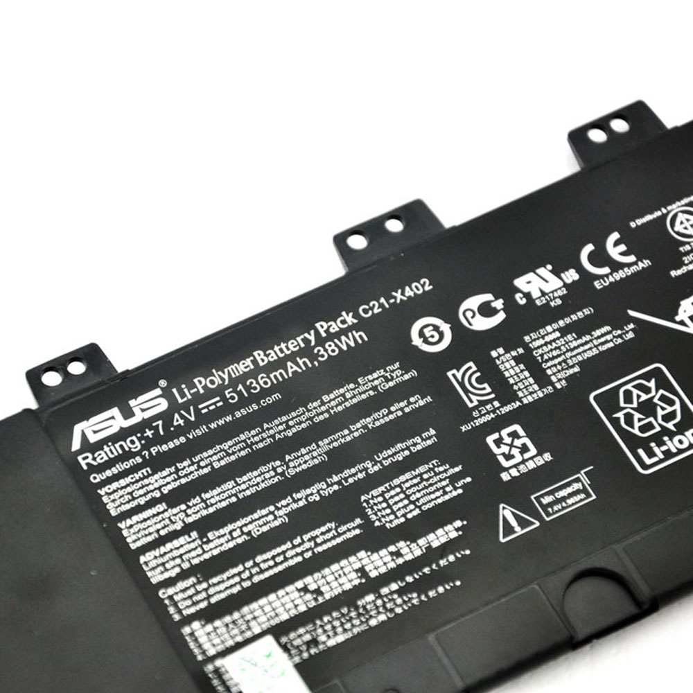 38Wh Asus C21-X402 Akku – Bild 2
