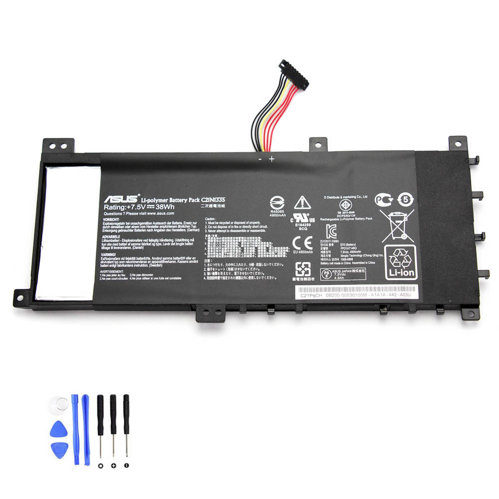 38Wh Asus C21N1335 Akku