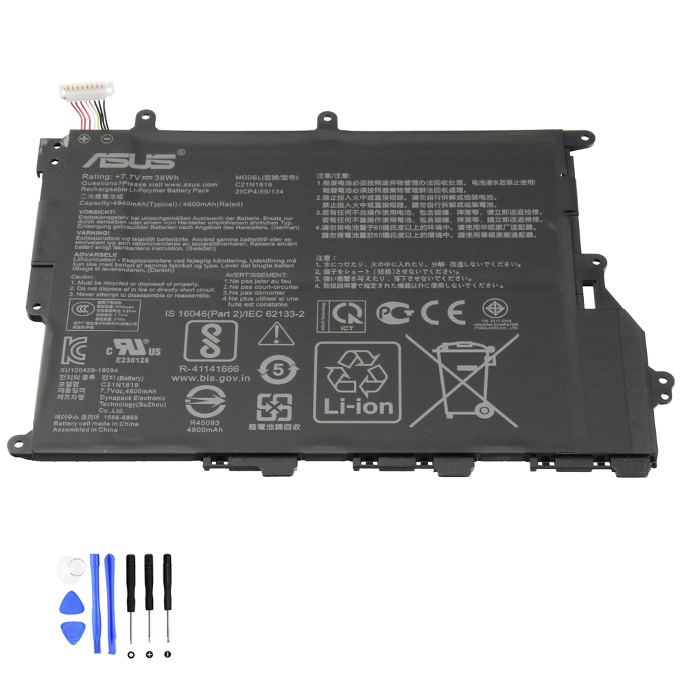 38Wh Asus C21N1819 Akku
