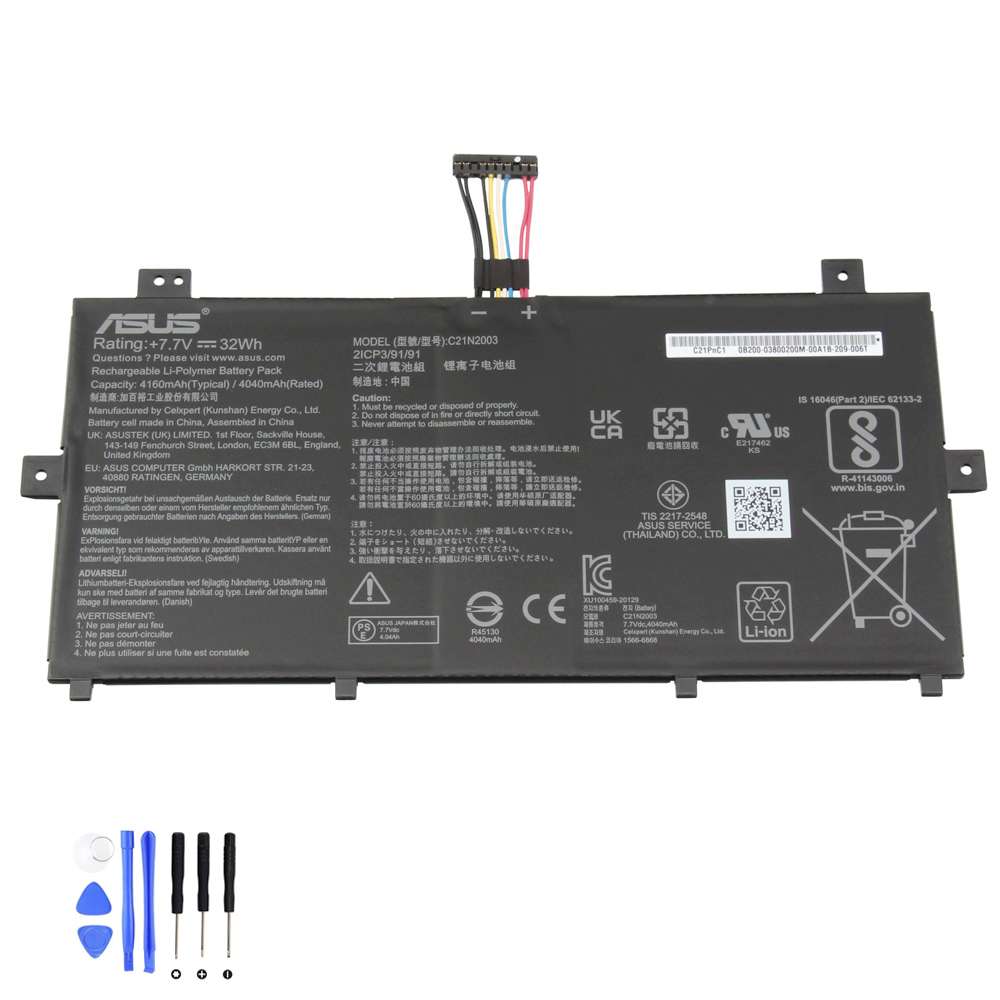 32Wh Asus C21N2003 Akku