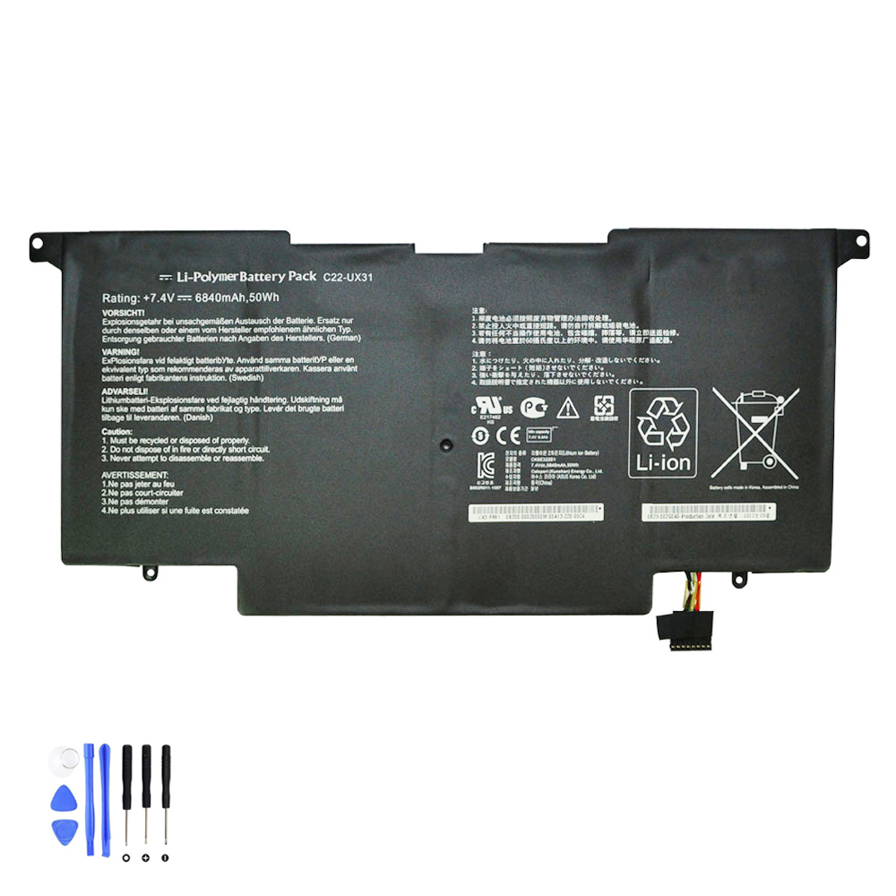 50Wh Asus C22-UX31 Akku