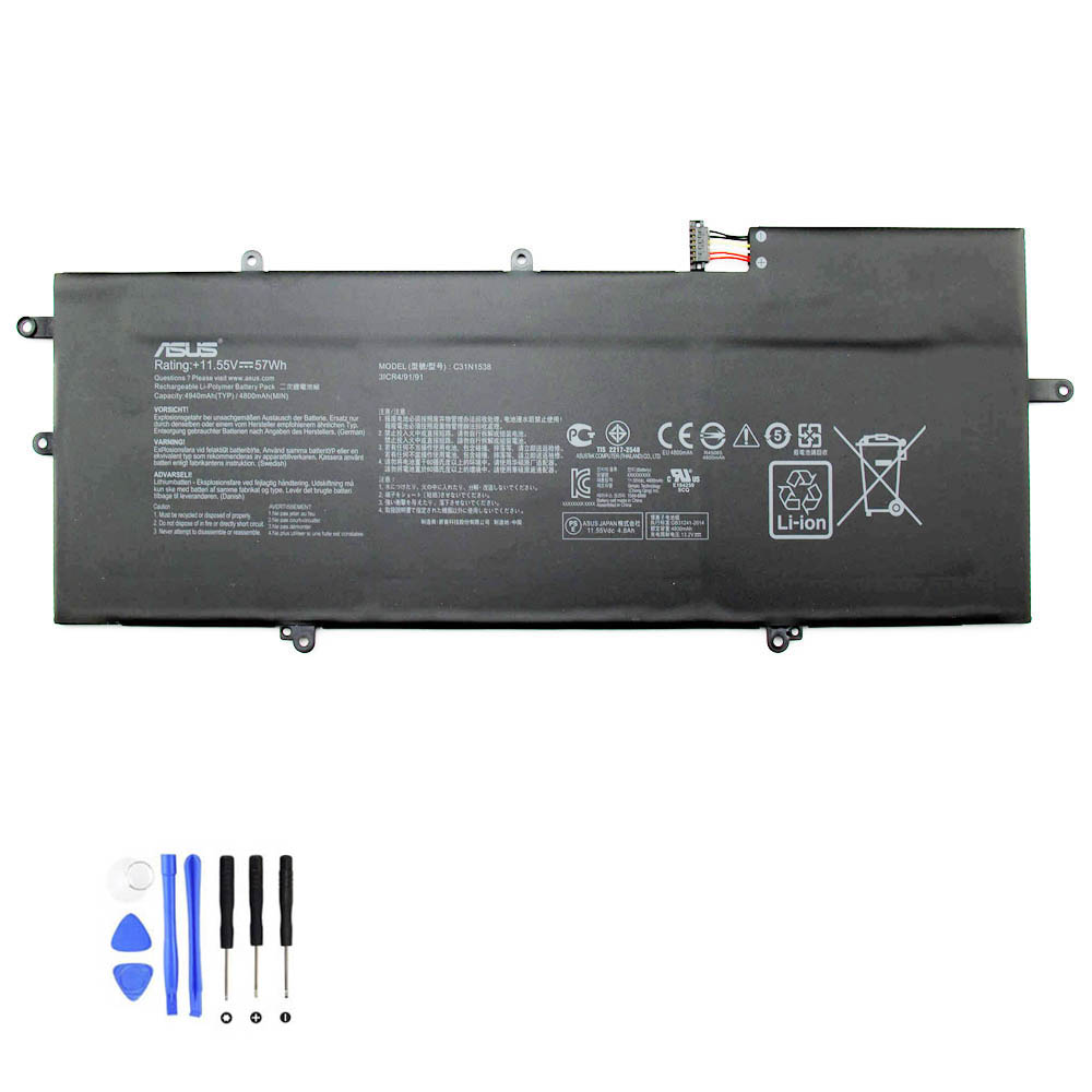 57Wh Asus C31N1538 Akku