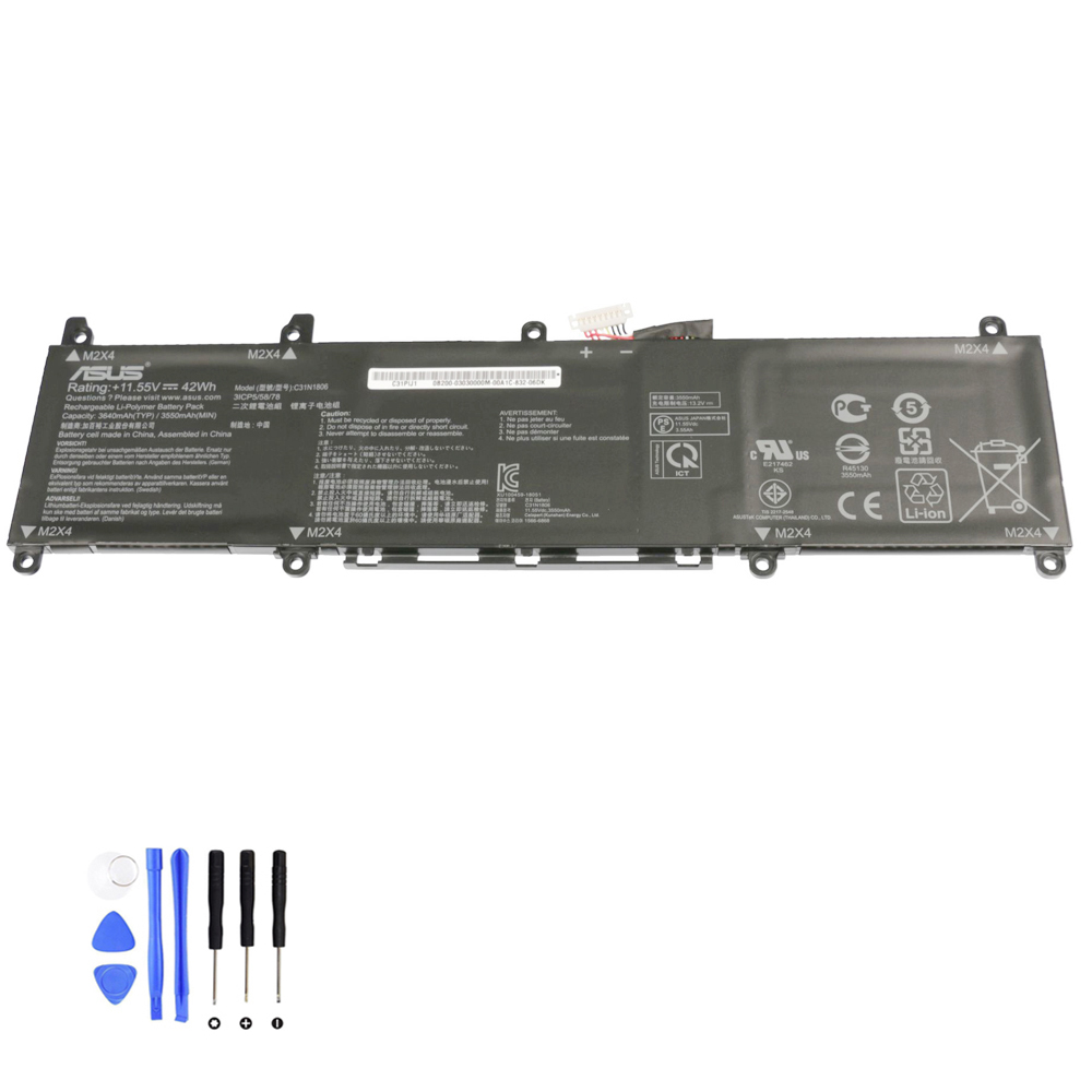 42Wh Asus C31N1806 Akku