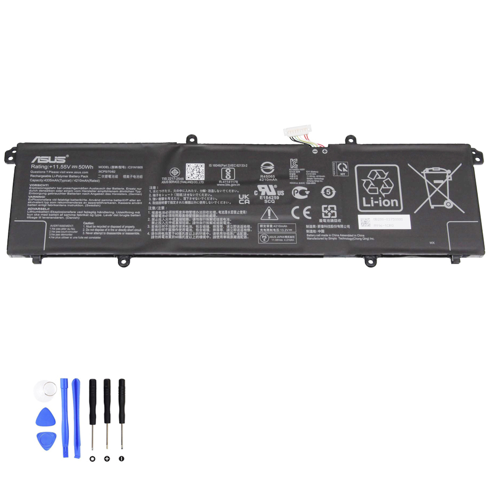 50Wh Asus C31N1905 Short Line Akku