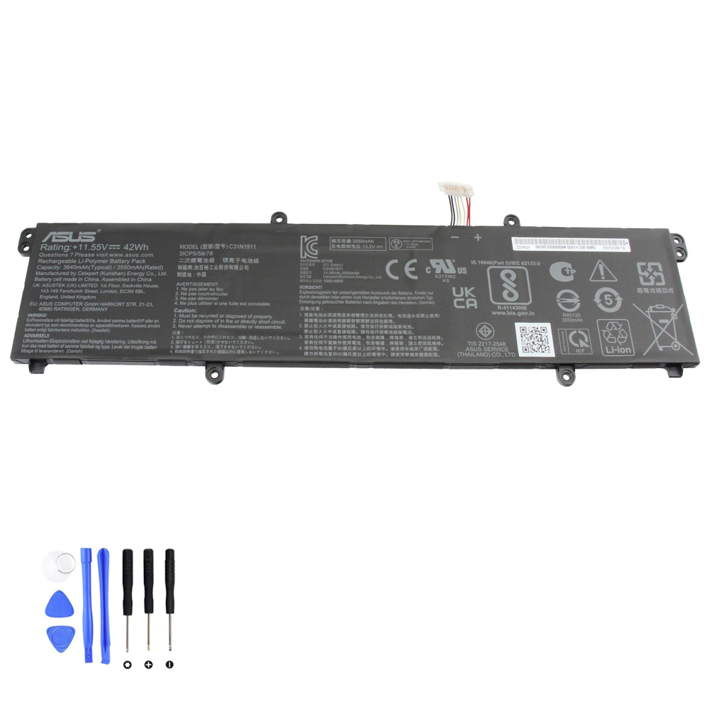 42Wh Asus C31N1911 Akku