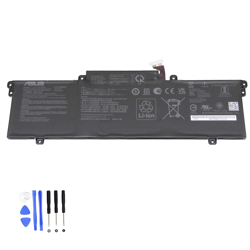 63Wh Asus C31N1914 Akku