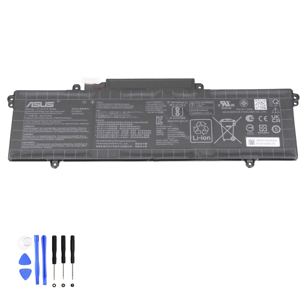 63Wh Asus C31N2021 Akku