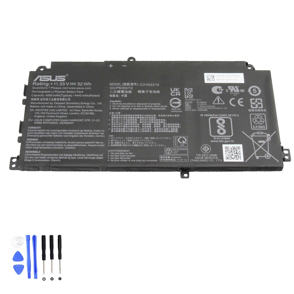 52Wh Asus C31N2210 Akku