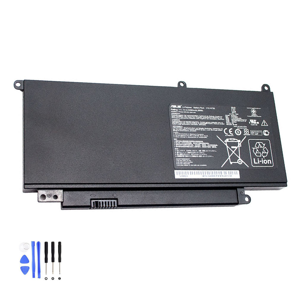 69Wh Asus C32-N750 Akku