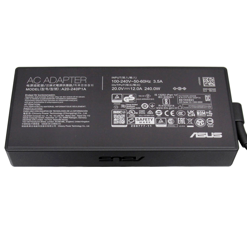 20V 12A 240W Asus 6.0mm 3.7mm Netzteil Ladegerät – Bild 3