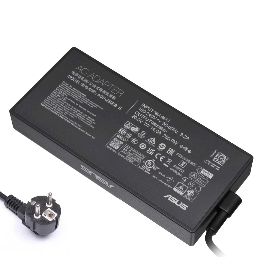 20V 14A 280W Asus 6.0mm 3.7mm Netzteil Ladegerät