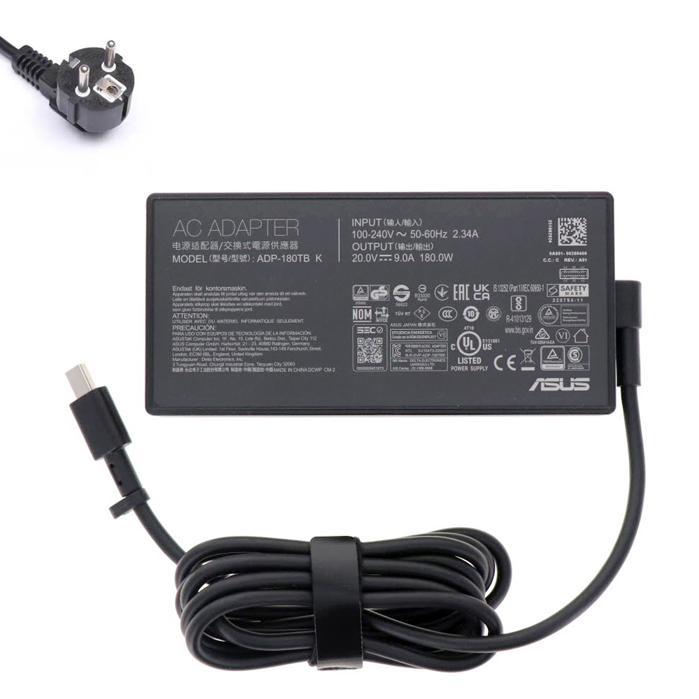 20V 9A 180W Asus Rechteckverbindung Netzteil Ladegerät