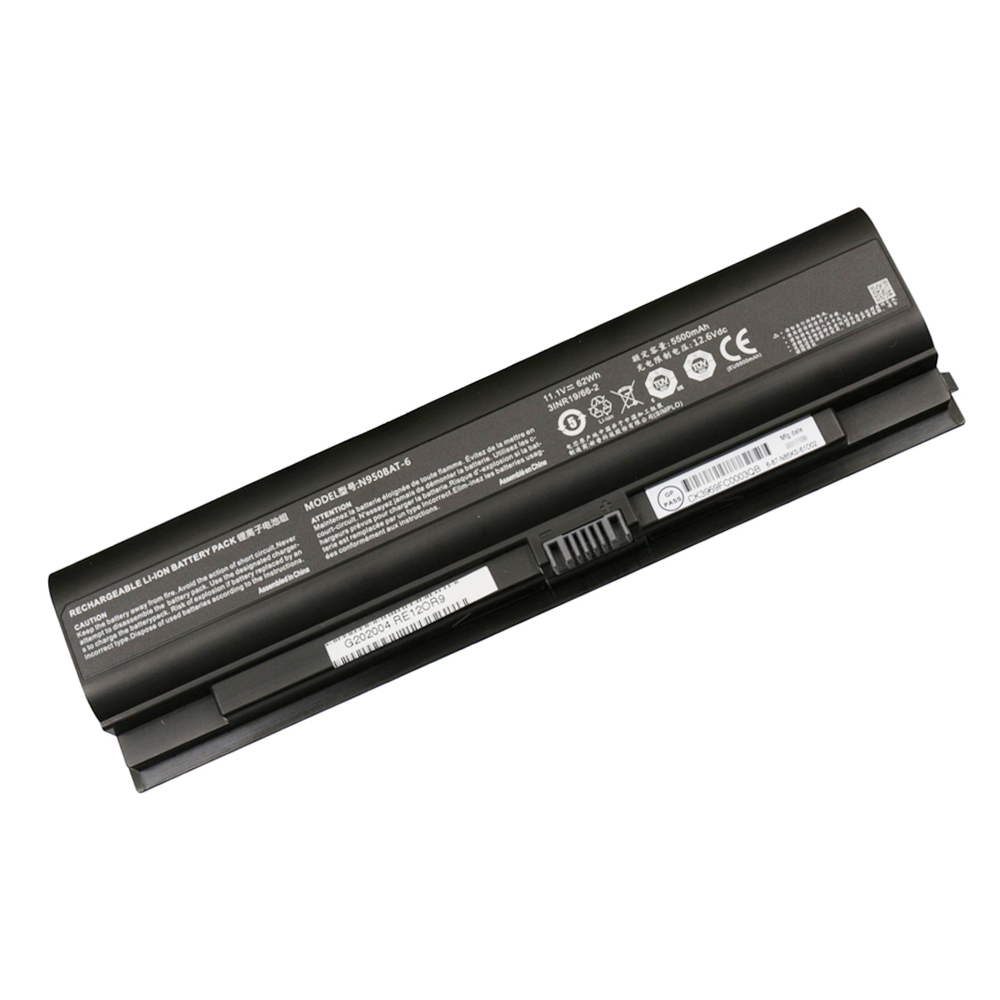 62Wh Clevo N950BAT-6 Akku